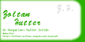 zoltan hutter business card